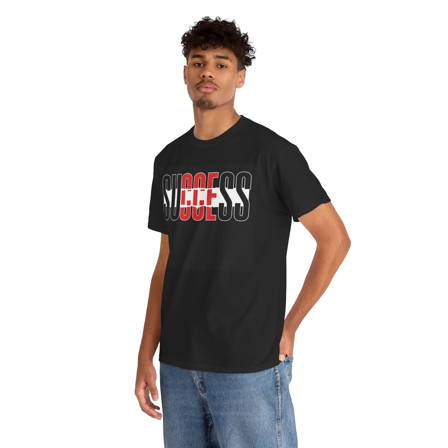 Motivational "Success" Unisex Heavy Cotton Tee