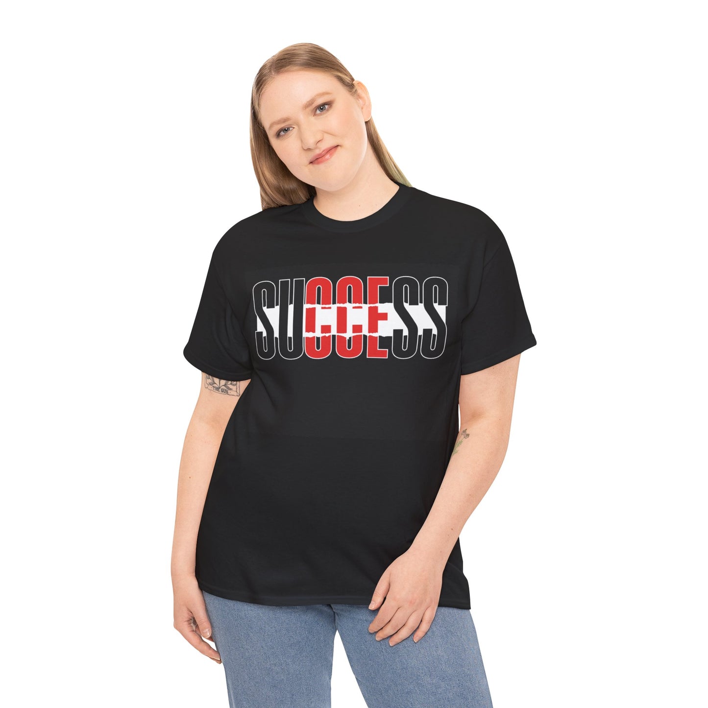 Motivational "Success" Unisex Heavy Cotton Tee