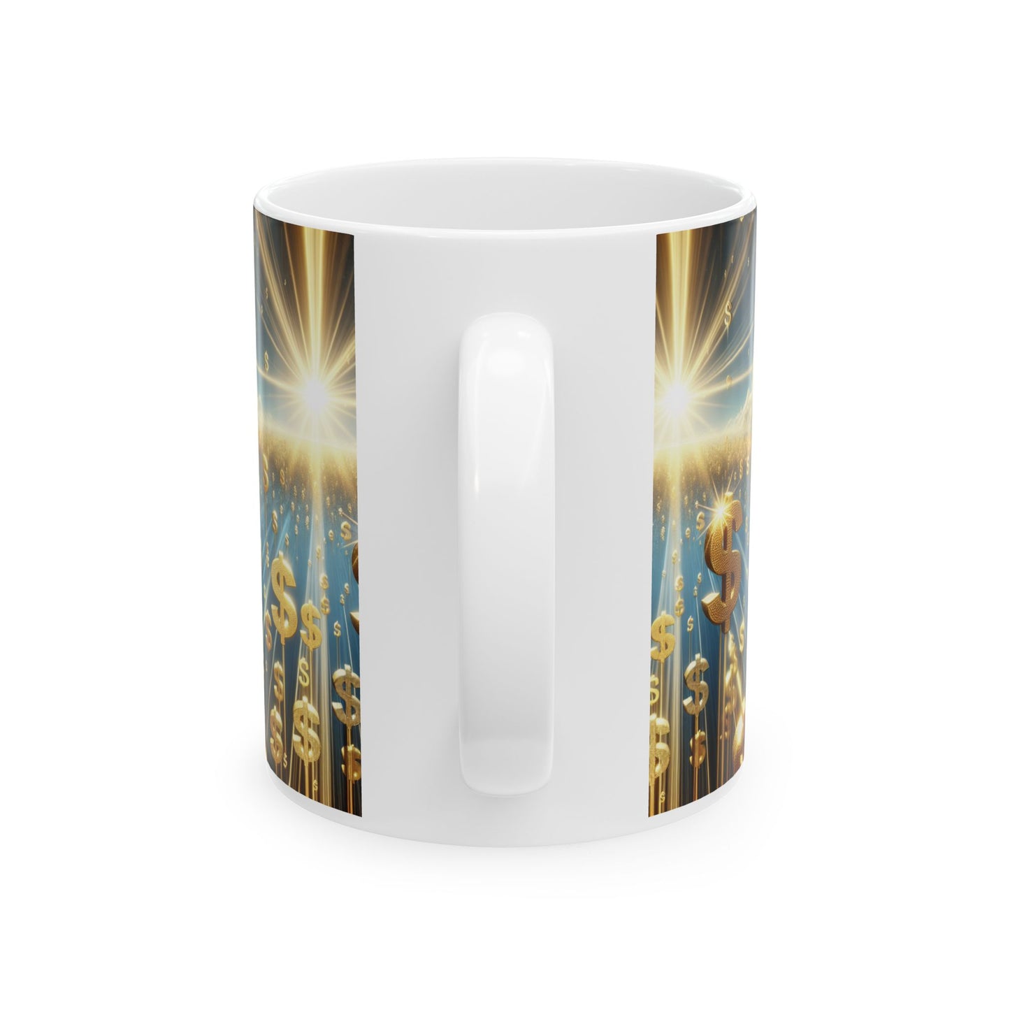 Money Motivational Ceramic Mug - Perfect for Home or Office, Great Gift for Entrepreneurs, Coffee Lovers, Inspirational Decor, 11oz & 15oz