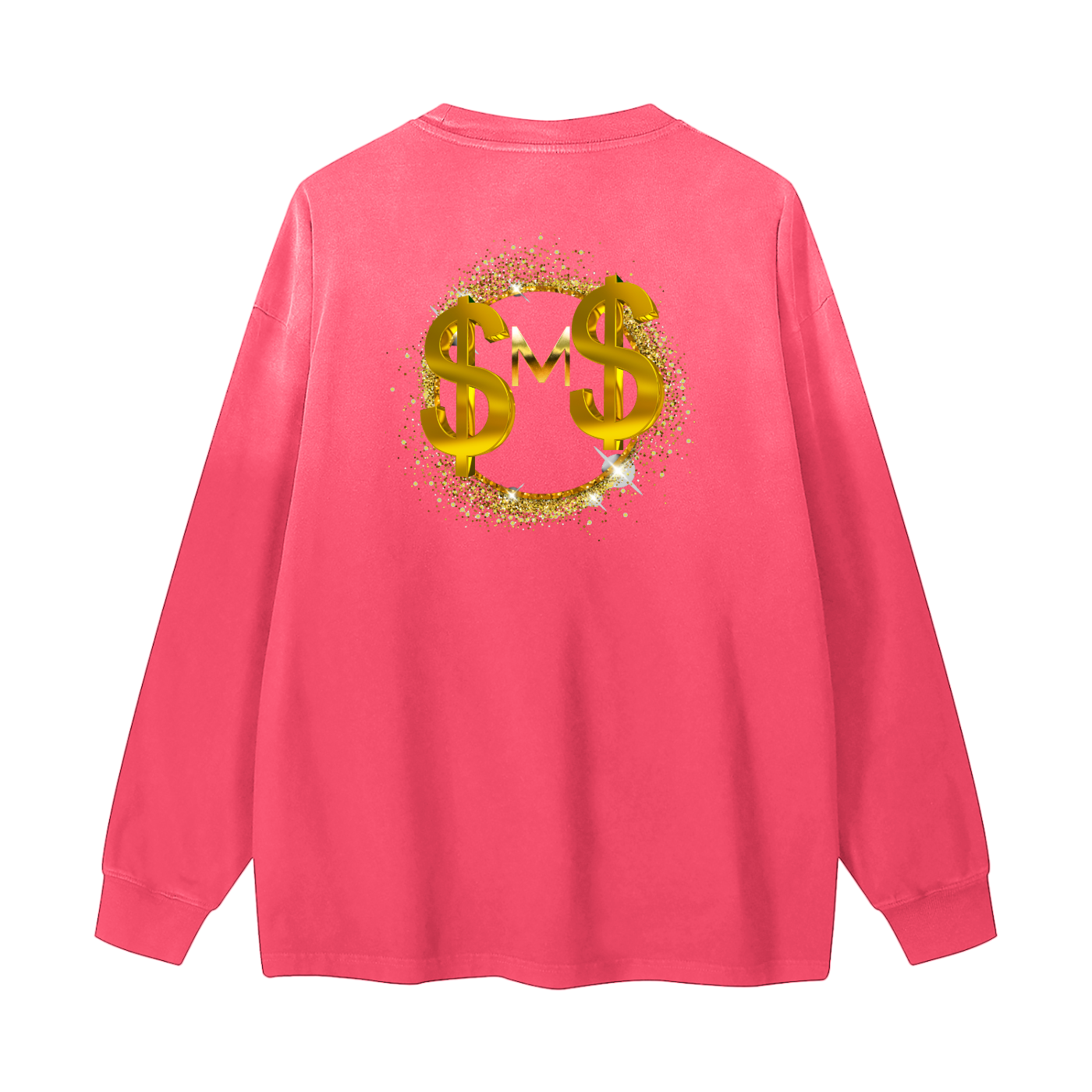 Silently Moving Successfully Gradient Vintage Washed Long Sleeve Tee - 270 GSM