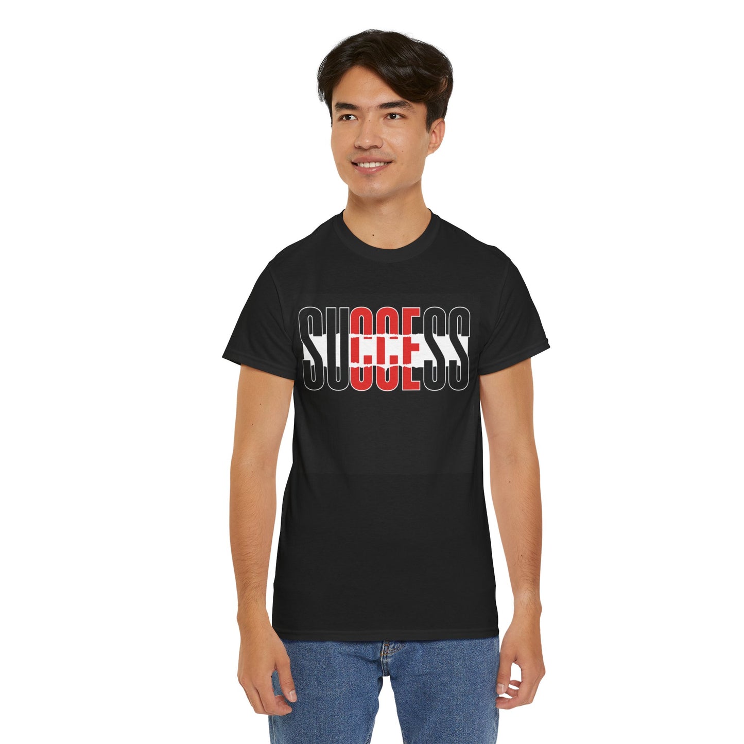 Motivational "Success" Unisex Heavy Cotton Tee