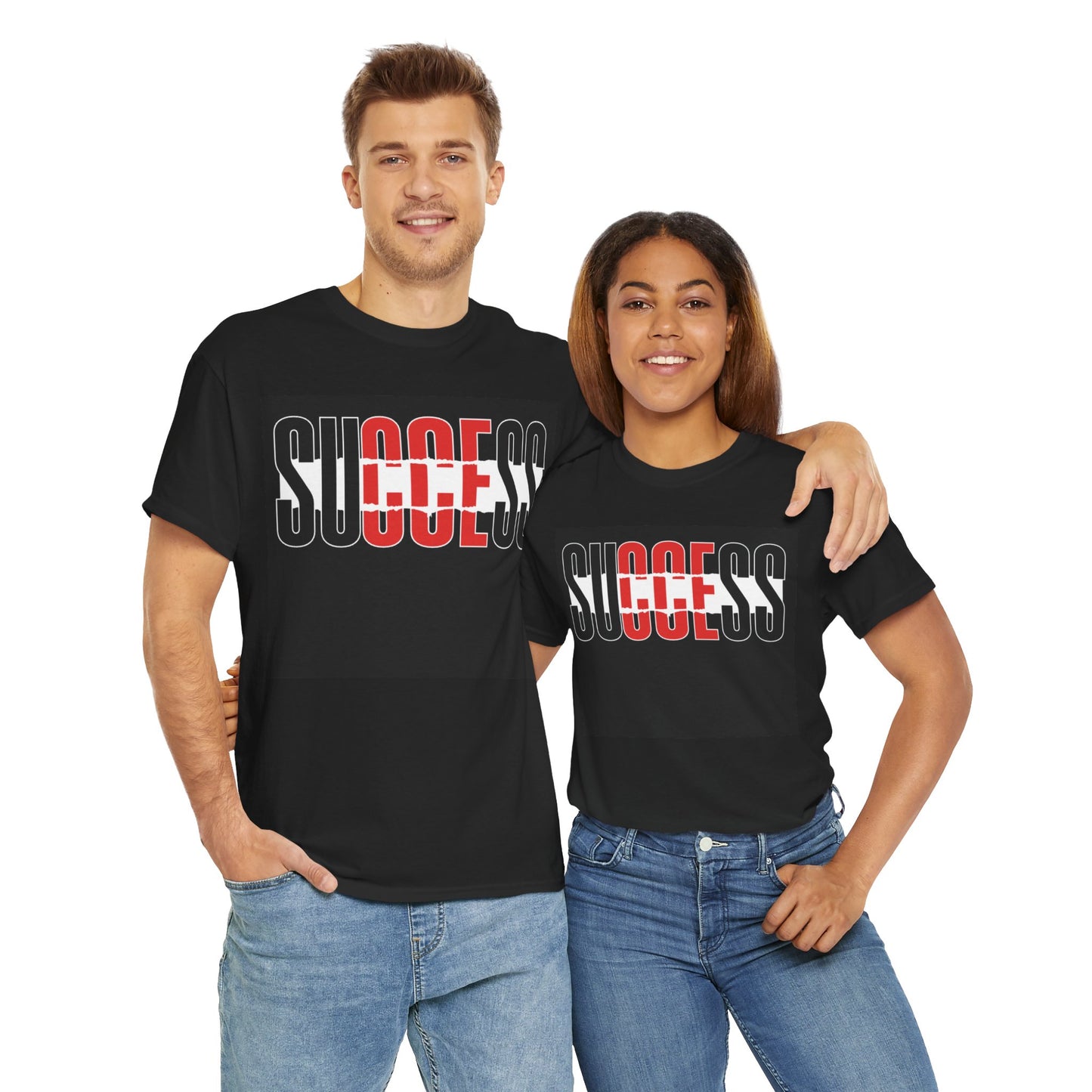 Motivational "Success" Unisex Heavy Cotton Tee