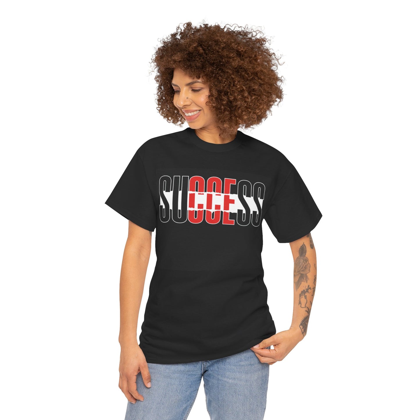 Motivational "Success" Unisex Heavy Cotton Tee