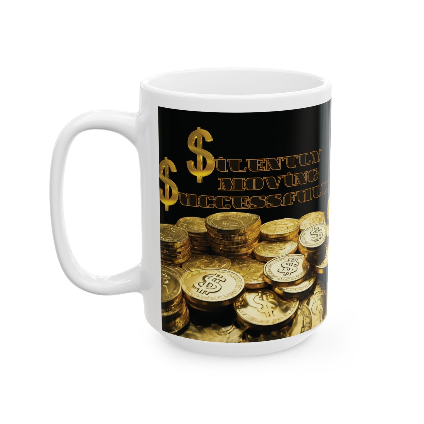 Success & Wealth Ceramic Mug - Perfect Gift for Motivationalists