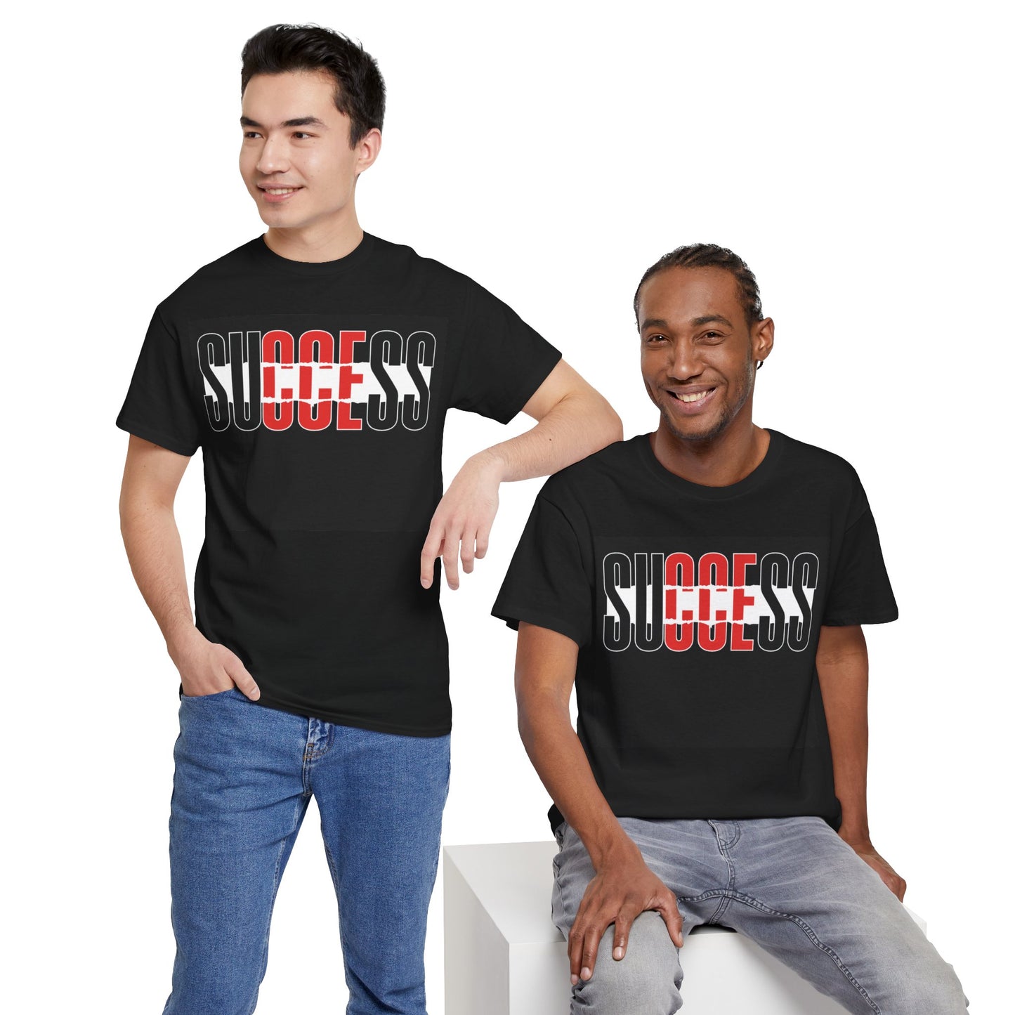 Motivational "Success" Unisex Heavy Cotton Tee