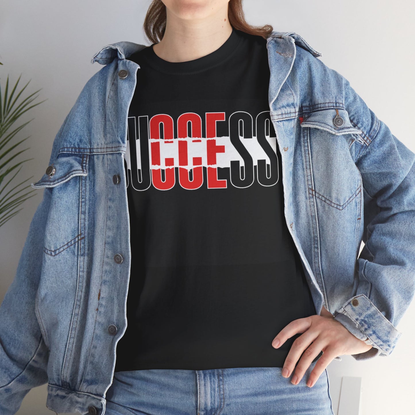Motivational "Success" Unisex Heavy Cotton Tee