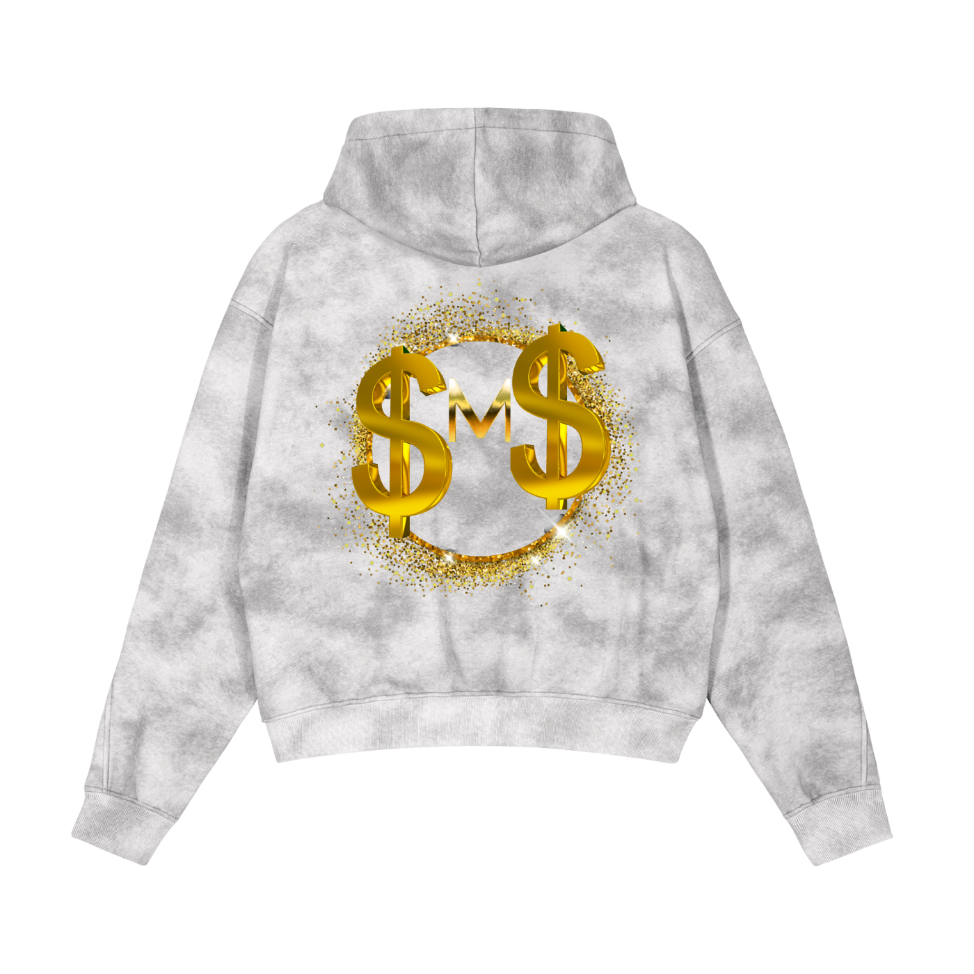 Silently Moving Successfully Dirty Washed Boxy Zip-up Fleece Hoodie