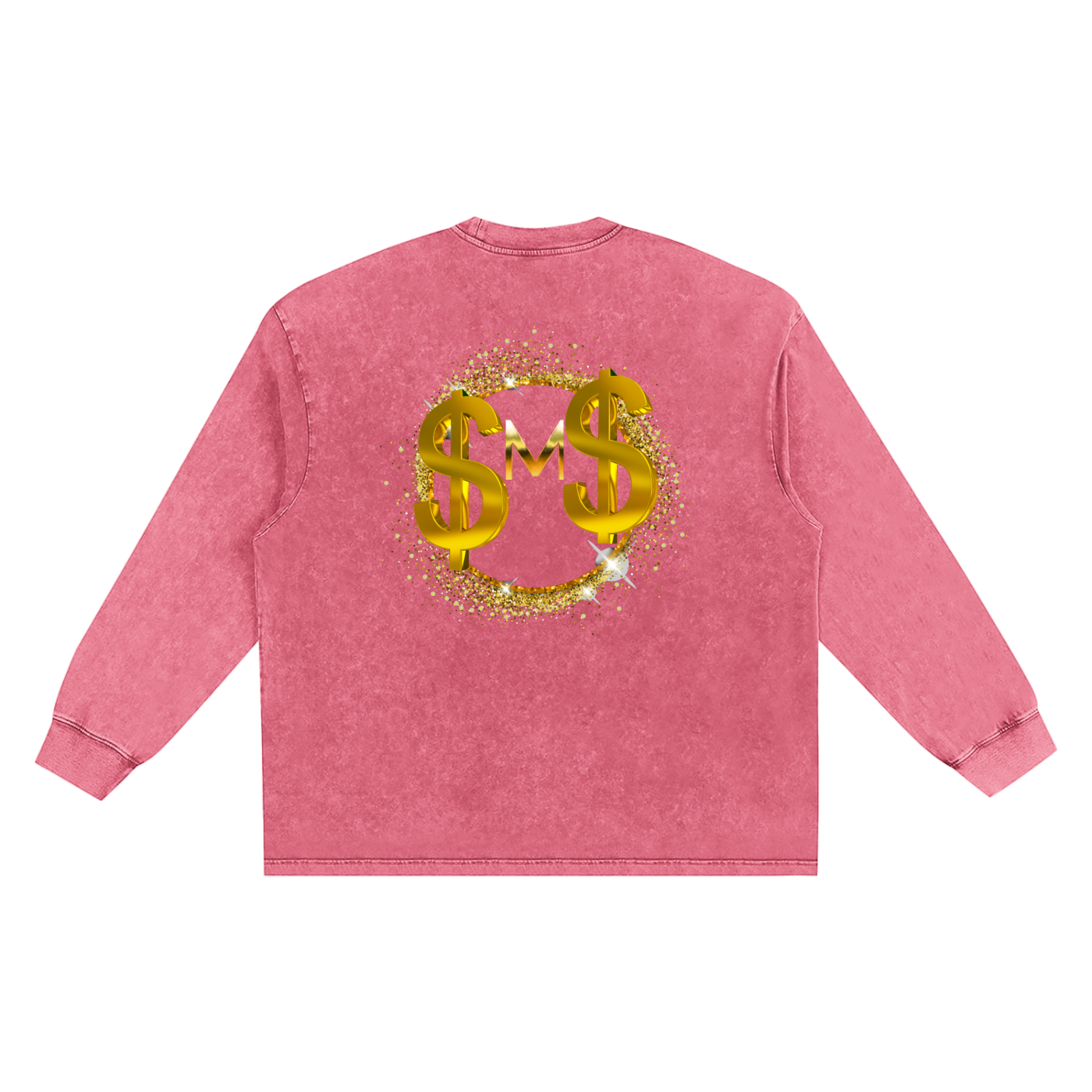 Silently Moving Successfully Snow Washed Oversize Long Sleeve T-shirt
