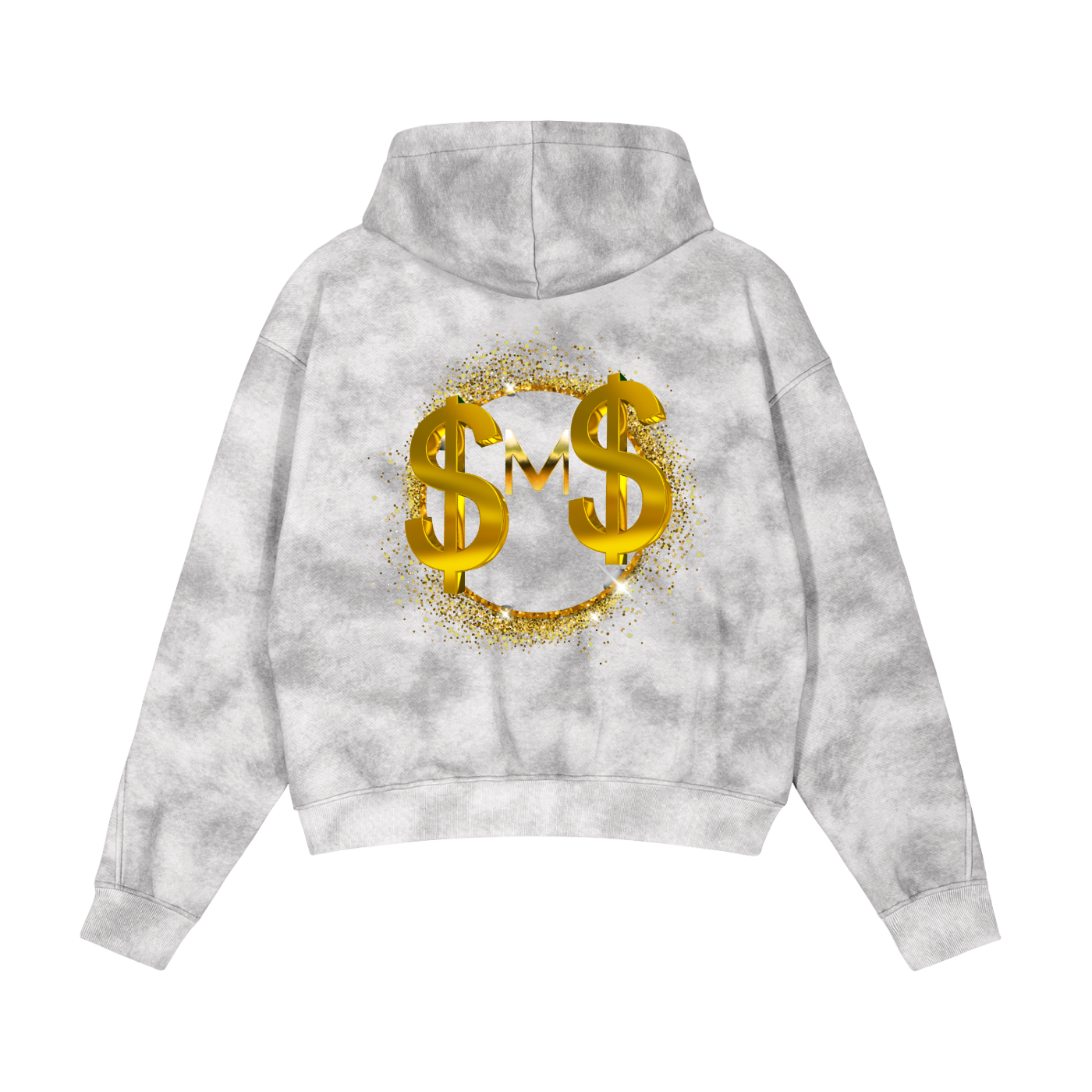 Silently Moving Successfully Dirty Washed Boxy Zip-up Fleece Hoodie