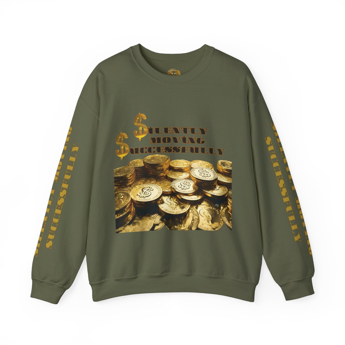 SMS Success & Wealth Logo Sleeve Crewneck Sweatshirt