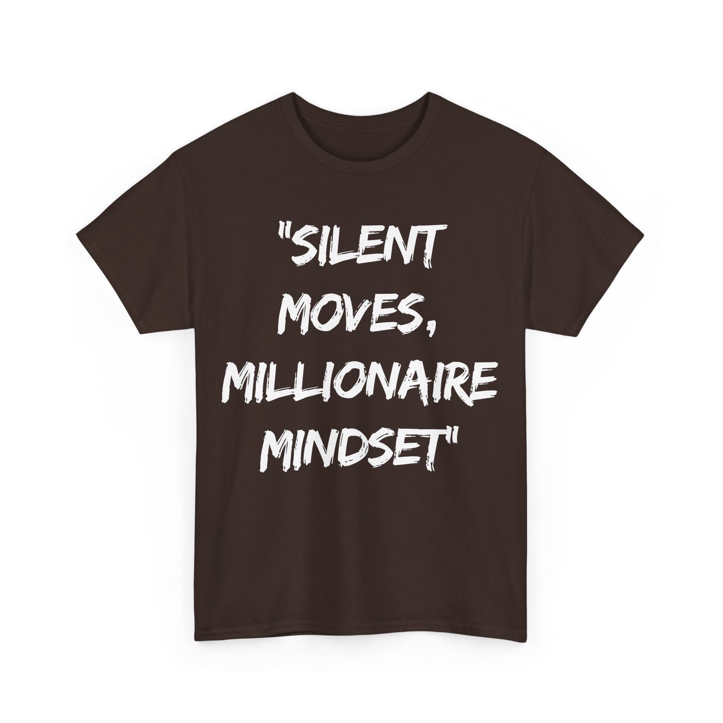 Silent Moves Millionaire Mindset Unisex Heavy Cotton Tee - Motivational Graphic Tee