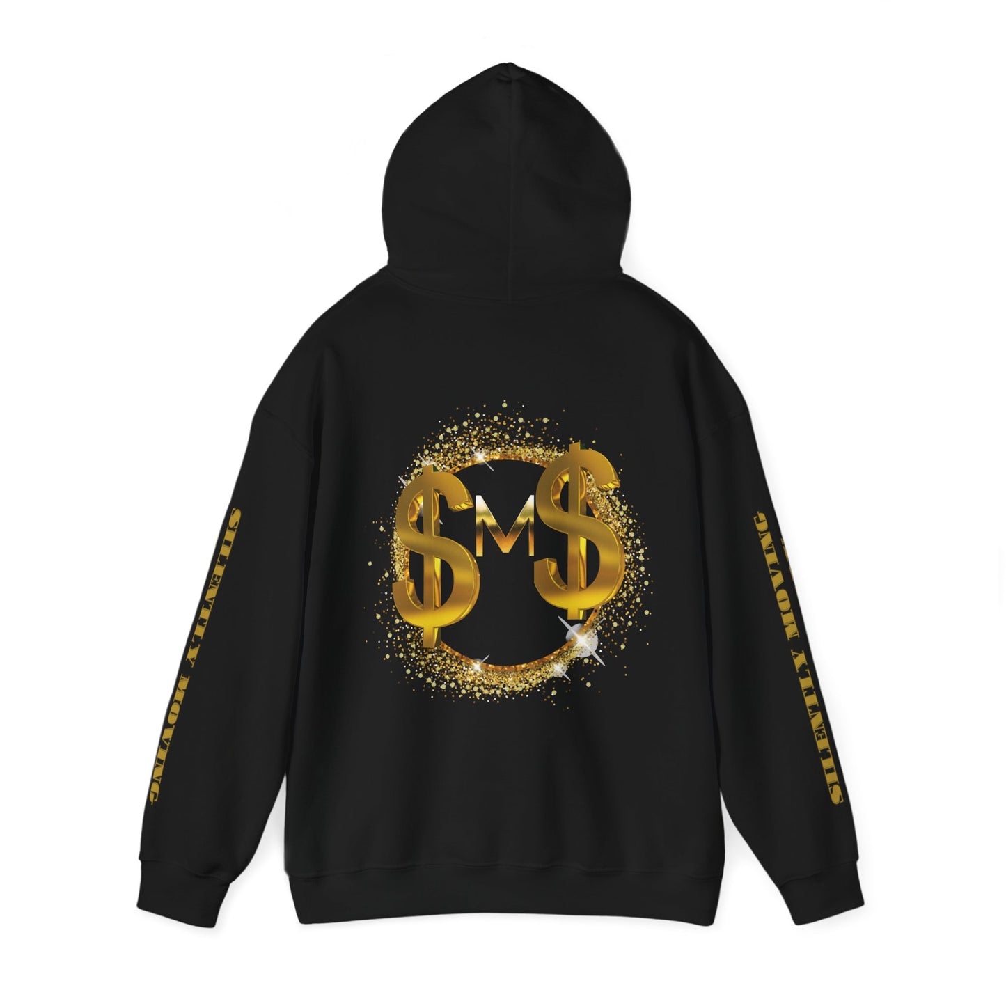 SMS Success & Wealth Logo Sleeve Hoodie - Silently Moving Successfully