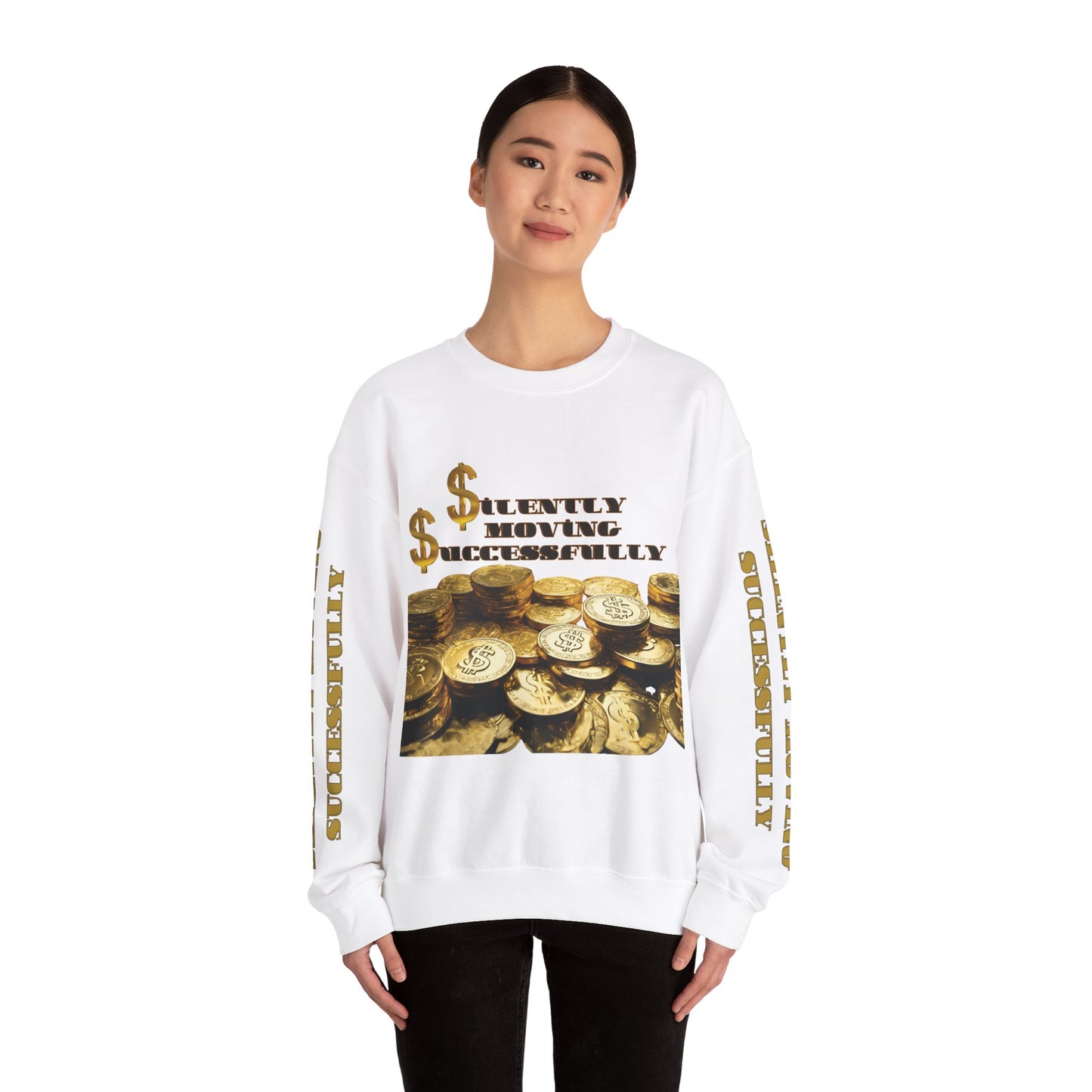 SMS Success & Wealth Logo Sleeve Crewneck Sweatshirt