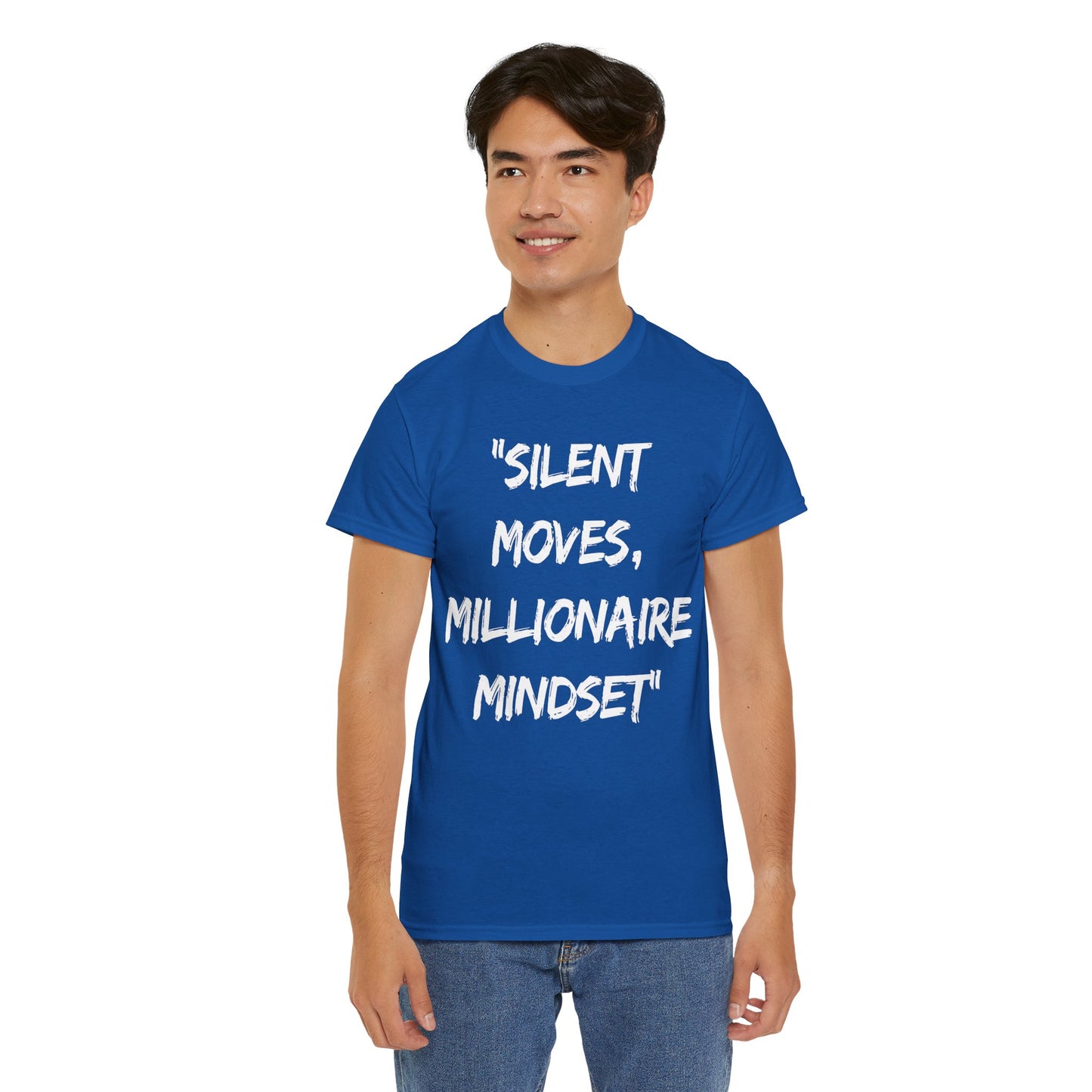 Silent Moves Millionaire Mindset Unisex Heavy Cotton Tee - Motivational Graphic Tee