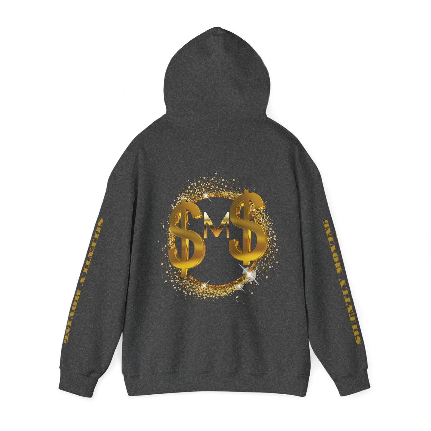 SMS Success & Wealth Logo Sleeve Hoodie - Silently Moving Successfully