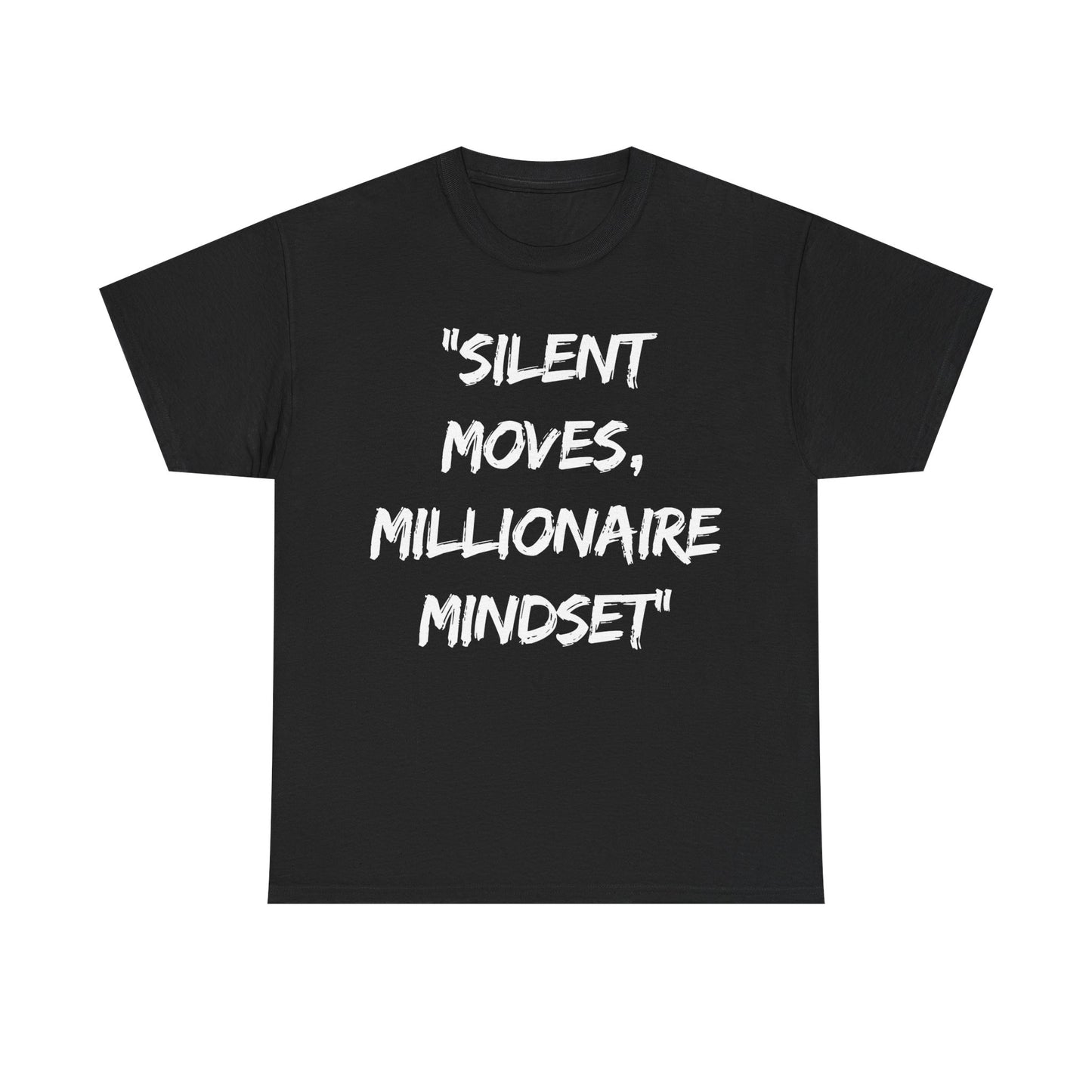 Silent Moves Millionaire Mindset Unisex Heavy Cotton Tee - Motivational Graphic Tee