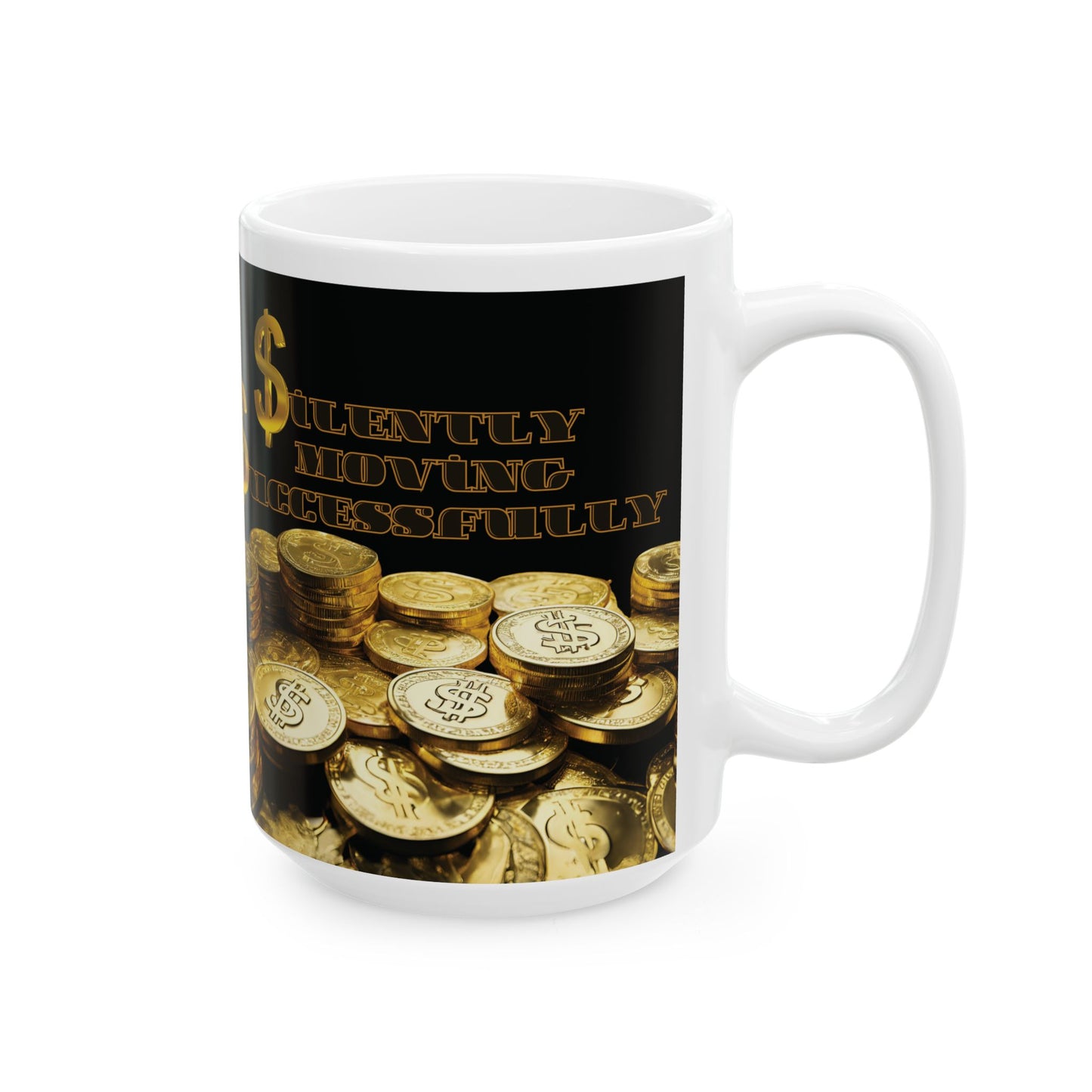 Success & Wealth Ceramic Mug - Perfect Gift for Motivationalists