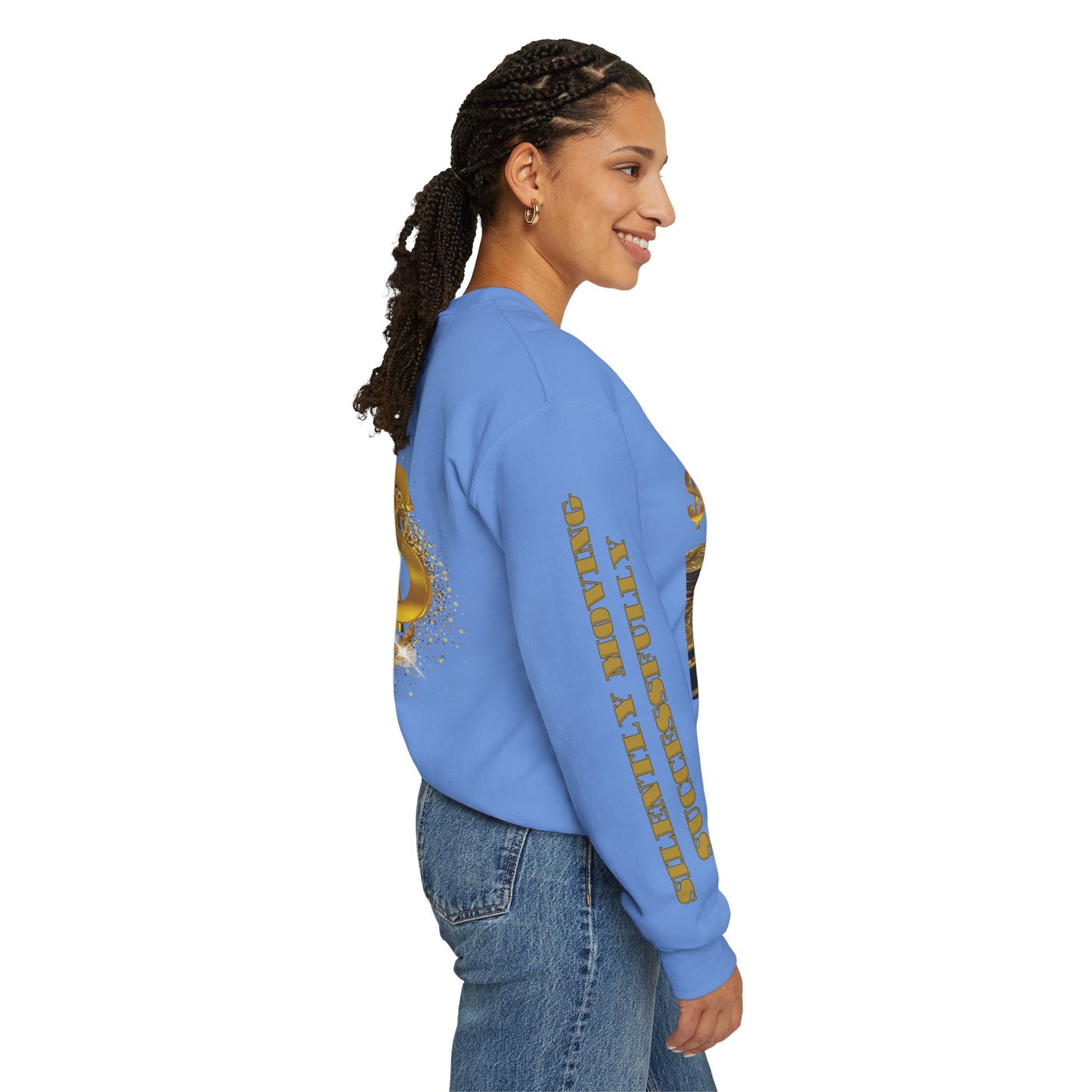 SMS Success & Wealth Logo Sleeve Crewneck Sweatshirt