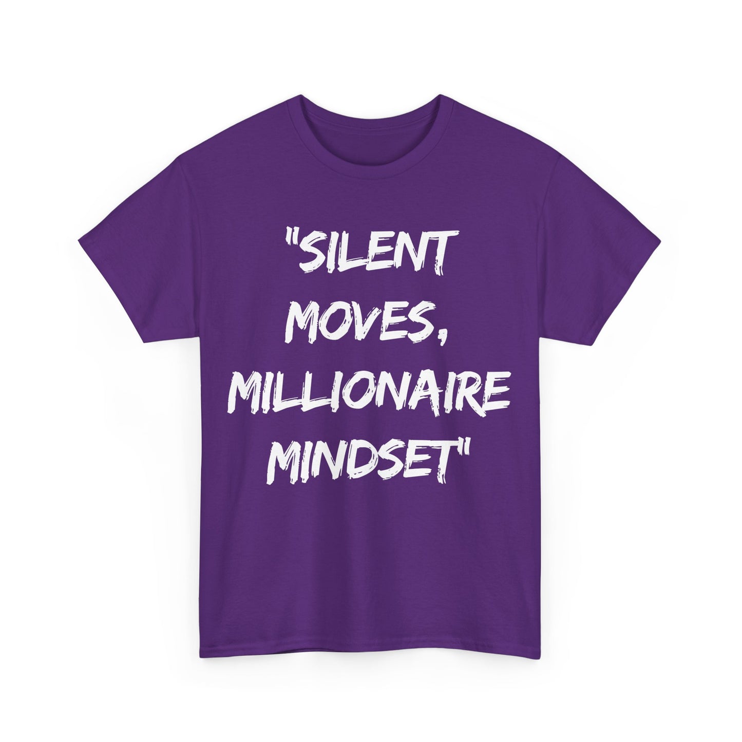 Silent Moves Millionaire Mindset Unisex Heavy Cotton Tee - Motivational Graphic Tee