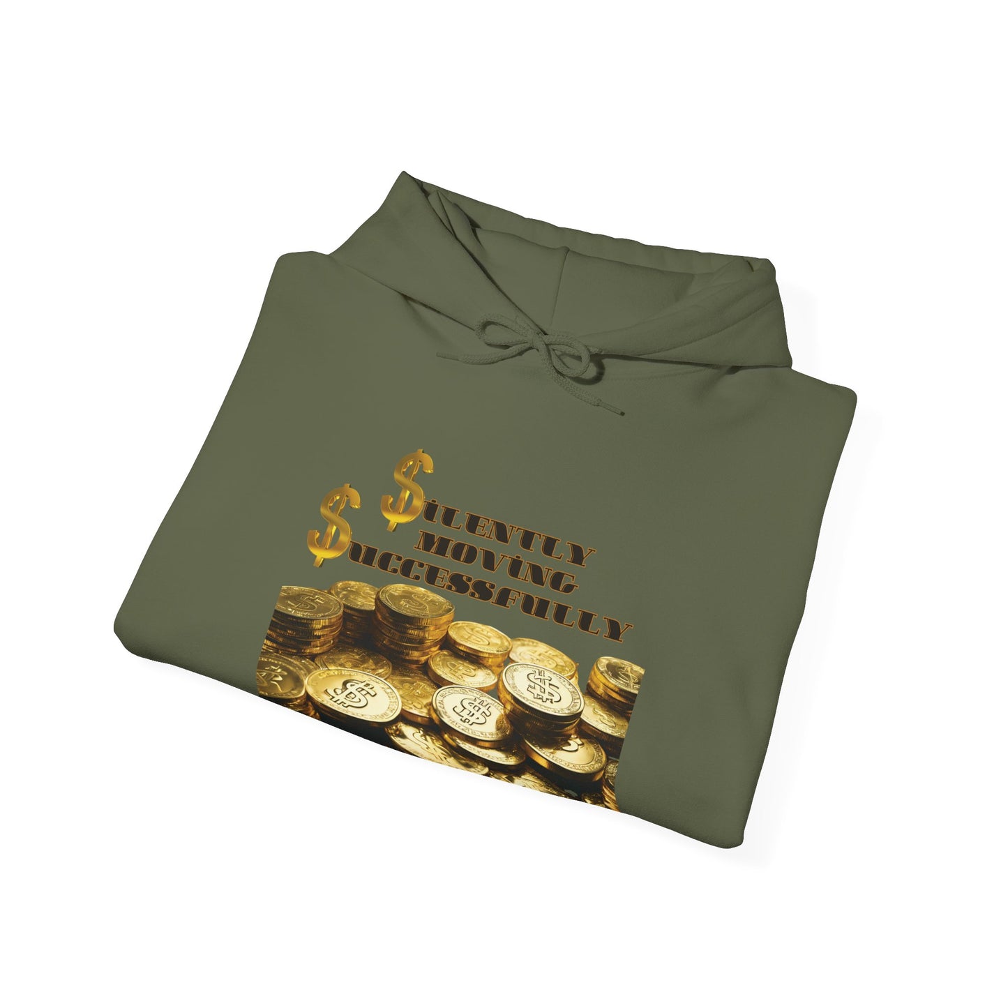 SMS Success & Wealth Logo Sleeve Hoodie - Silently Moving Successfully