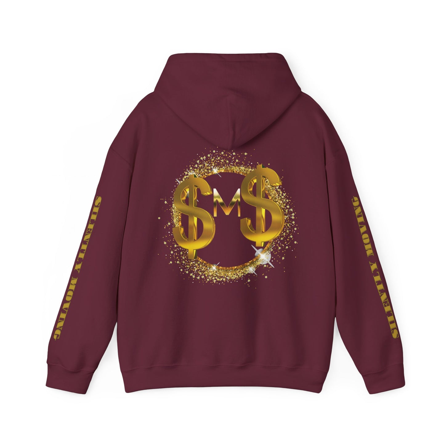 SMS Success & Wealth Logo Sleeve Hoodie - Silently Moving Successfully