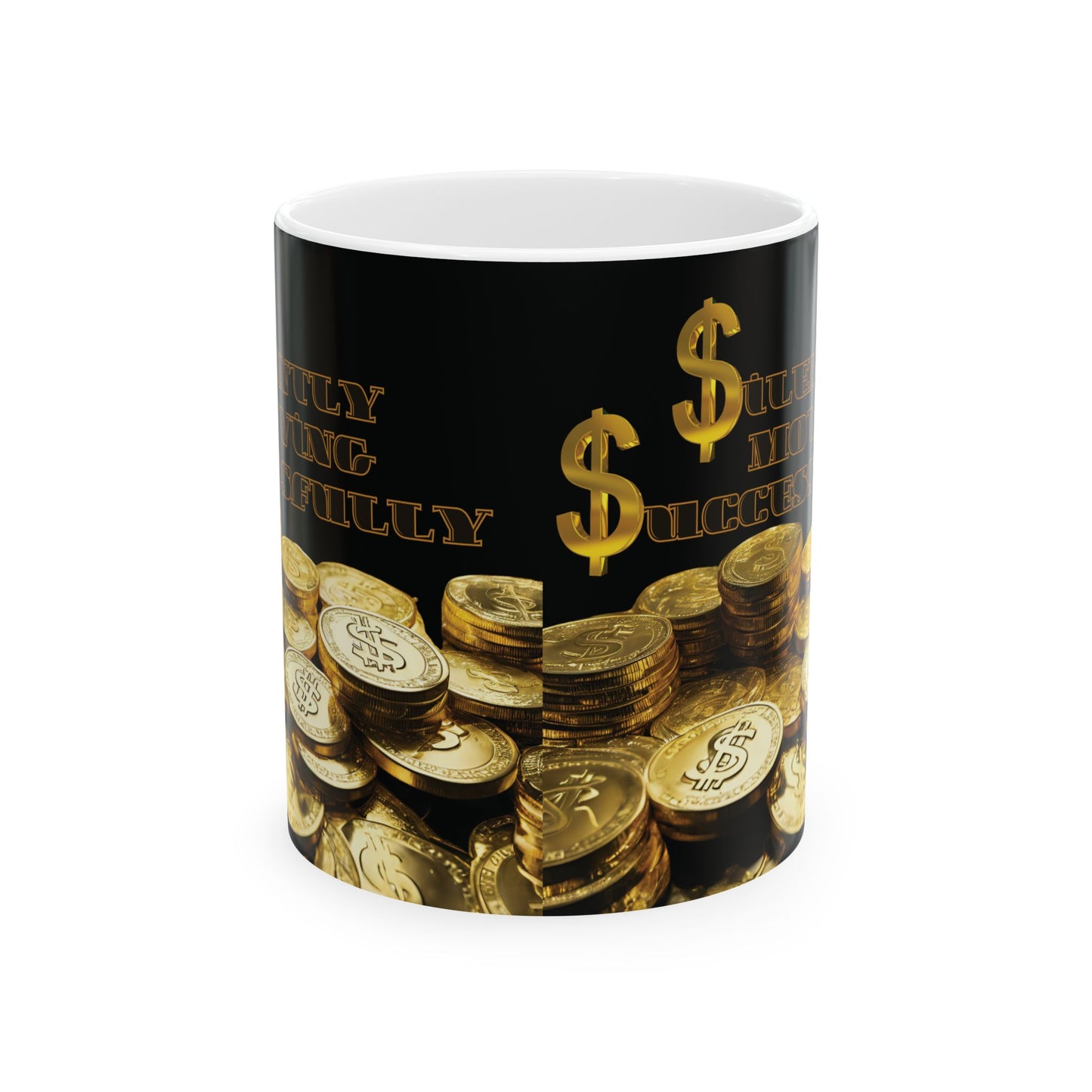 Success & Wealth Ceramic Mug - Perfect Gift for Motivationalists