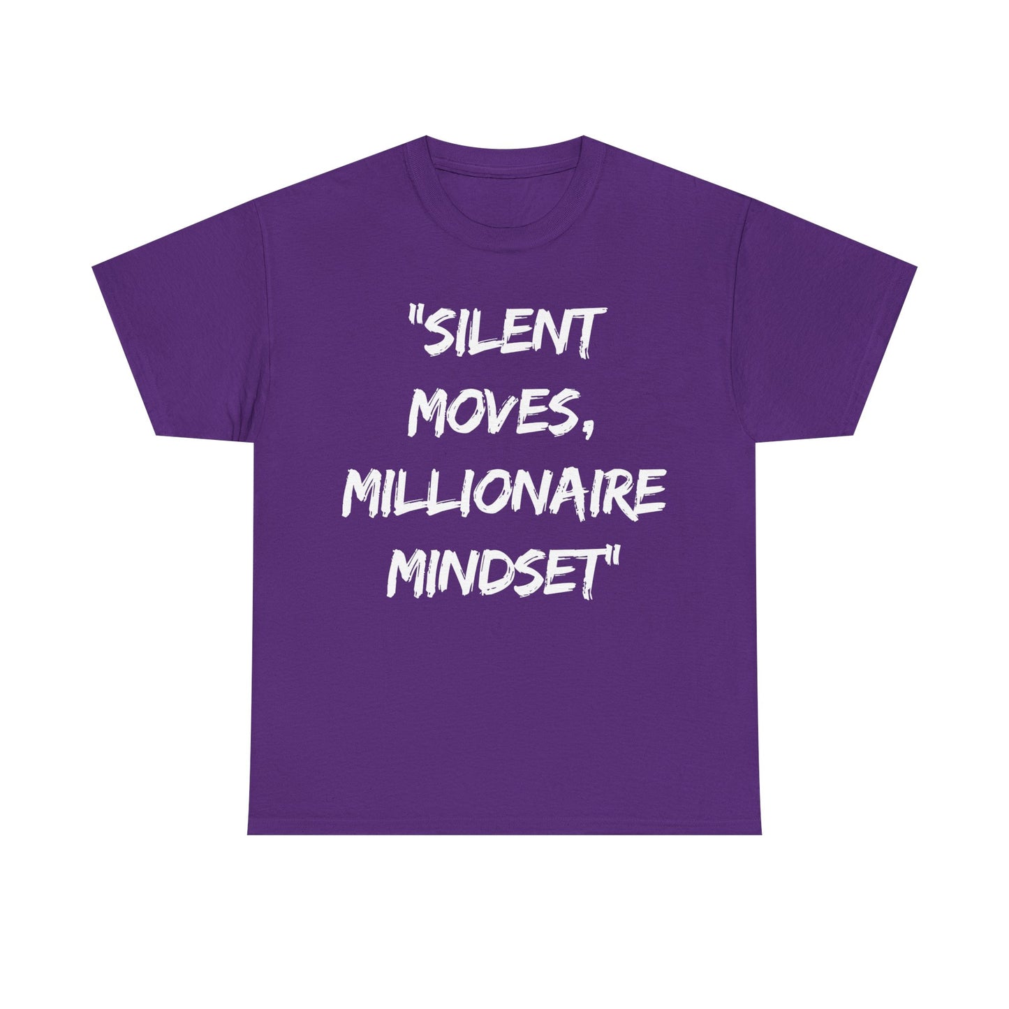 Silent Moves Millionaire Mindset Unisex Heavy Cotton Tee - Motivational Graphic Tee