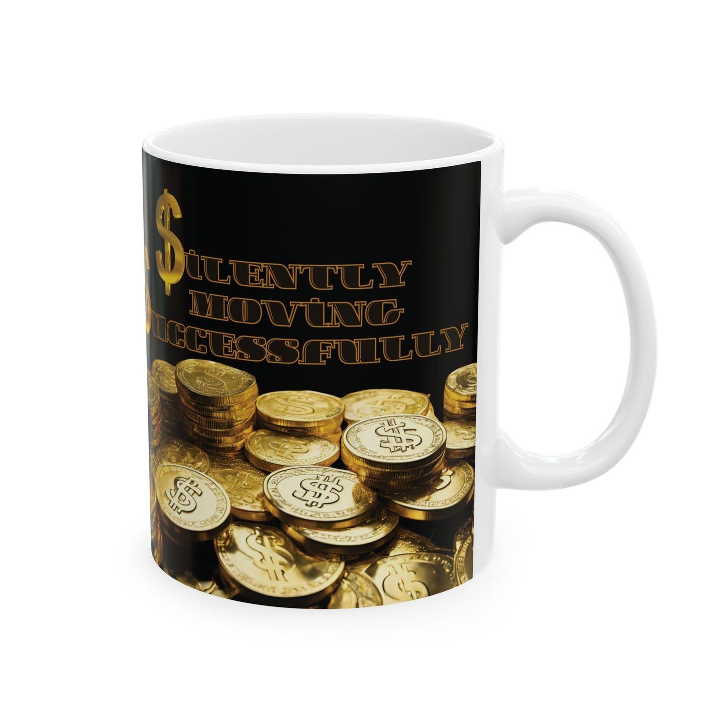 Success & Wealth Ceramic Mug - Perfect Gift for Motivationalists