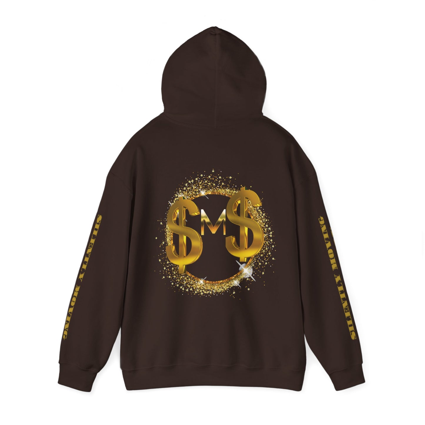 SMS Success & Wealth Logo Sleeve Hoodie - Silently Moving Successfully