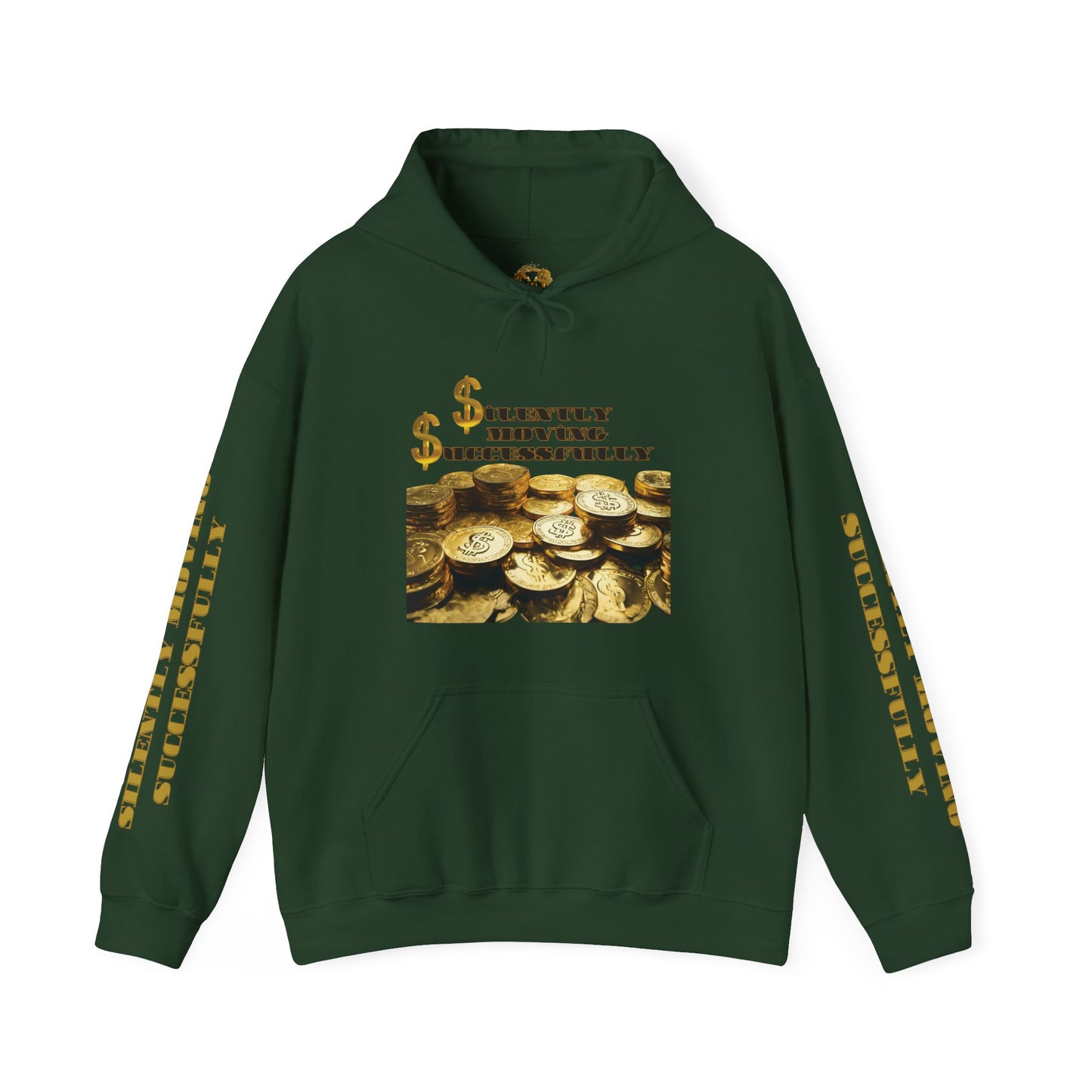 SMS Success & Wealth Logo Sleeve Hoodie - Silently Moving Successfully