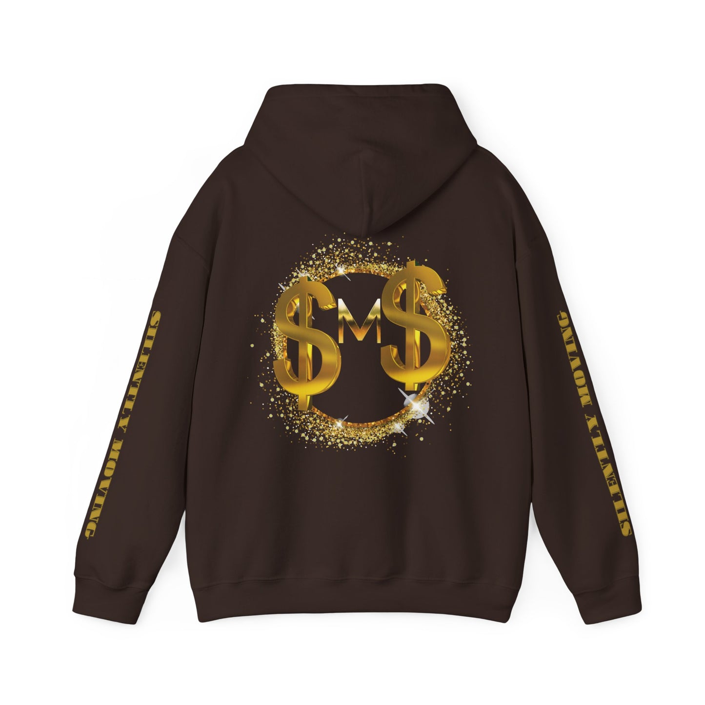 SMS Success & Wealth Logo Sleeve Hoodie - Silently Moving Successfully