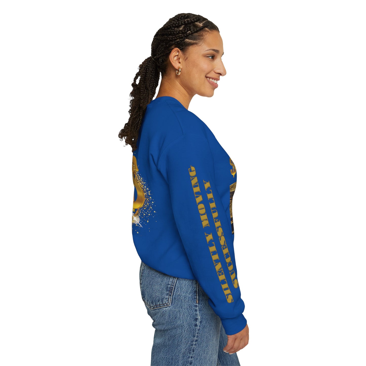 SMS Success & Wealth Logo Sleeve Crewneck Sweatshirt