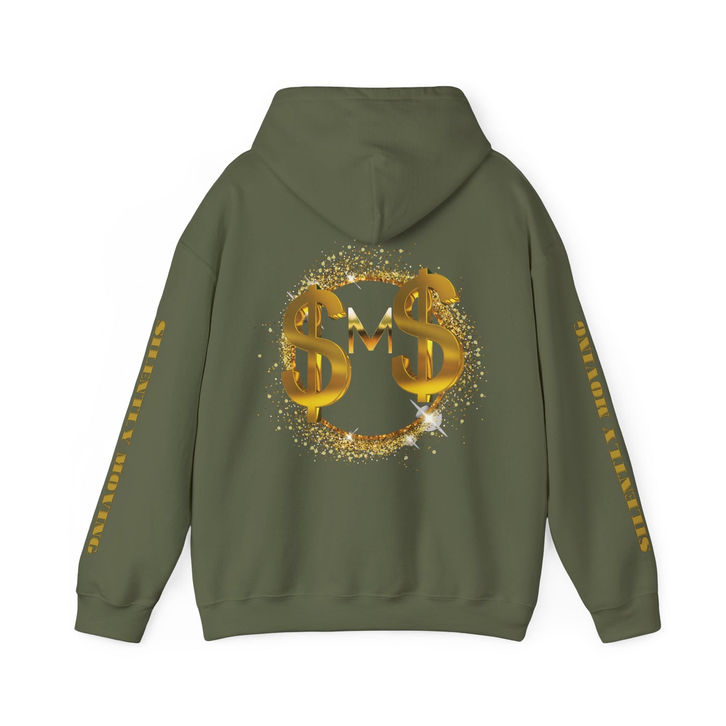 SMS Success & Wealth Logo Sleeve Hoodie - Silently Moving Successfully