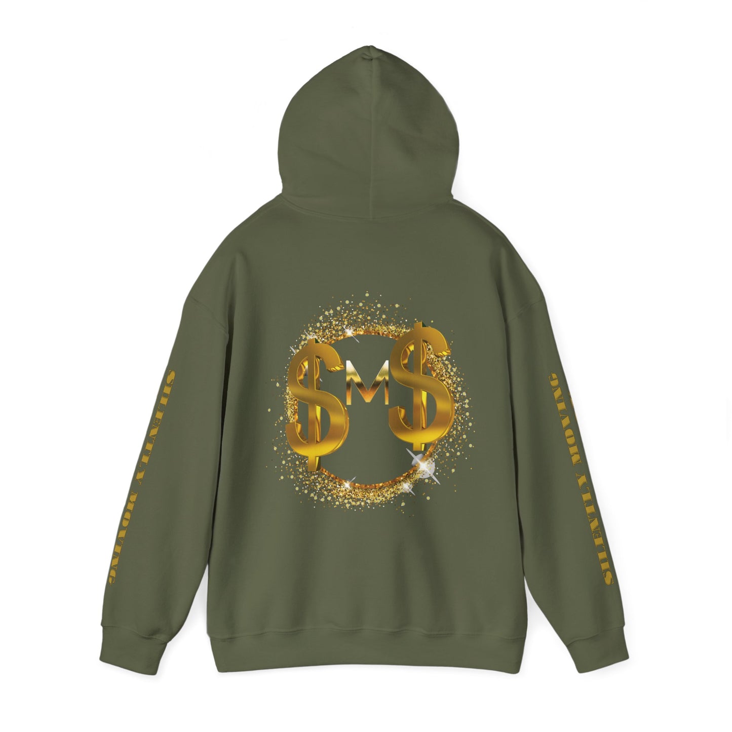 SMS Success & Wealth Logo Sleeve Hoodie - Silently Moving Successfully