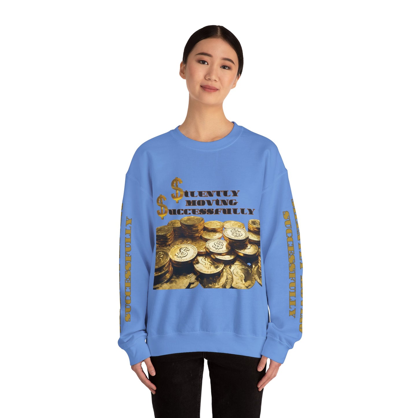 SMS Success & Wealth Logo Sleeve Crewneck Sweatshirt