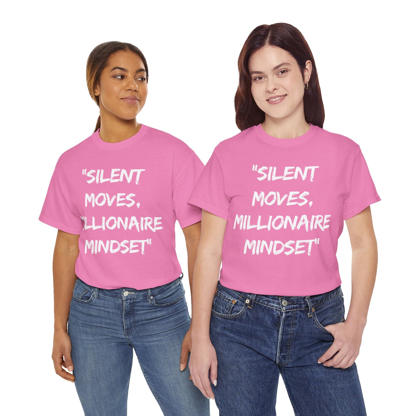 Silent Moves Millionaire Mindset Unisex Heavy Cotton Tee - Motivational Graphic Tee